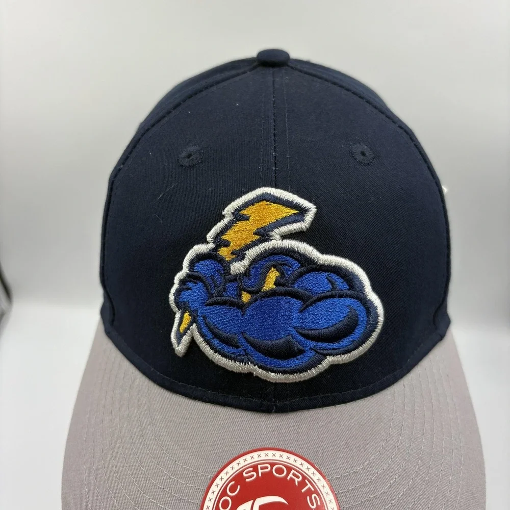 Trenton Thunder Hat Cap Boys One Size Blue Gray MILB Baseball OC Sports‎